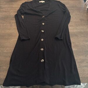 Pre loved long black cardigan